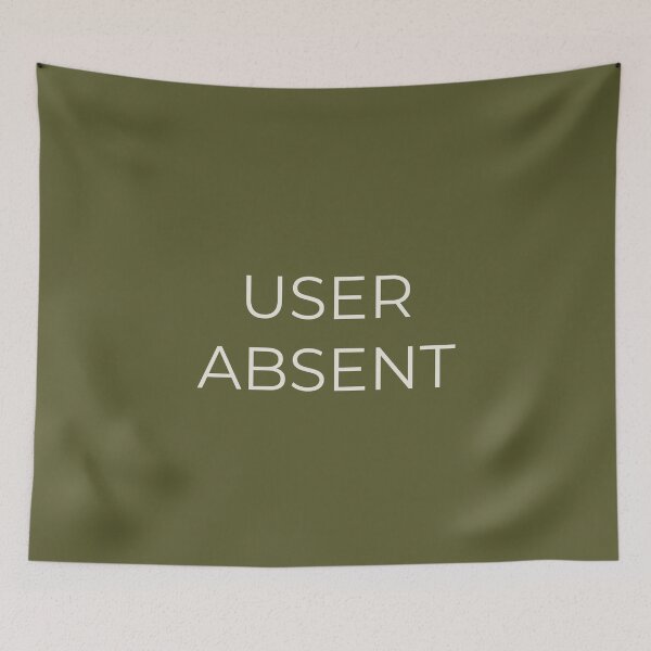 Item preview, User Absent – Minimalist Digital Disconnect Typography Design designed and sold by No Excuses Supply.