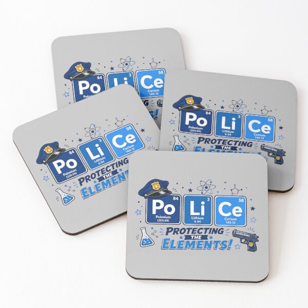 Item preview, Police Periodic Table Science Shirt designed and sold by BBM-STYLE-MAKER.