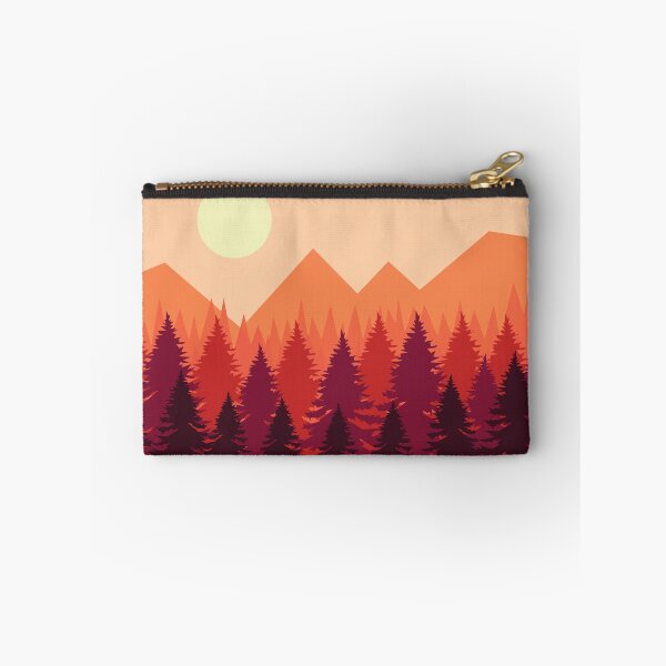 Item preview, Twilight Pine Mountain Sunset | Retro Flat Landscape Design designed and sold by Hallowed Artistry.