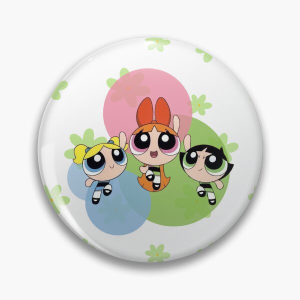 Item preview, Powerpuff Girls with Flowers - Cute Kawaii Style designed and sold by SweetFury.
