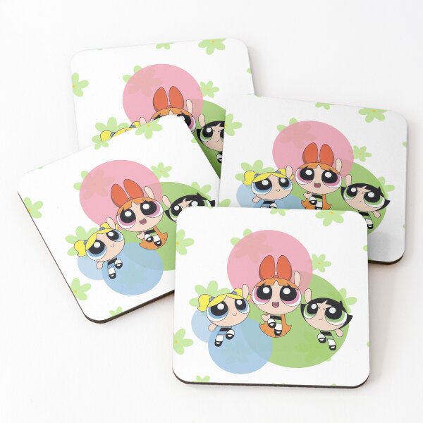 Item preview, Powerpuff Girls with Flowers - Cute Kawaii Style designed and sold by SweetFury.