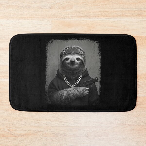 Item preview, Gangster Sloth Bandana Pistol Urban Style designed and sold by d247.