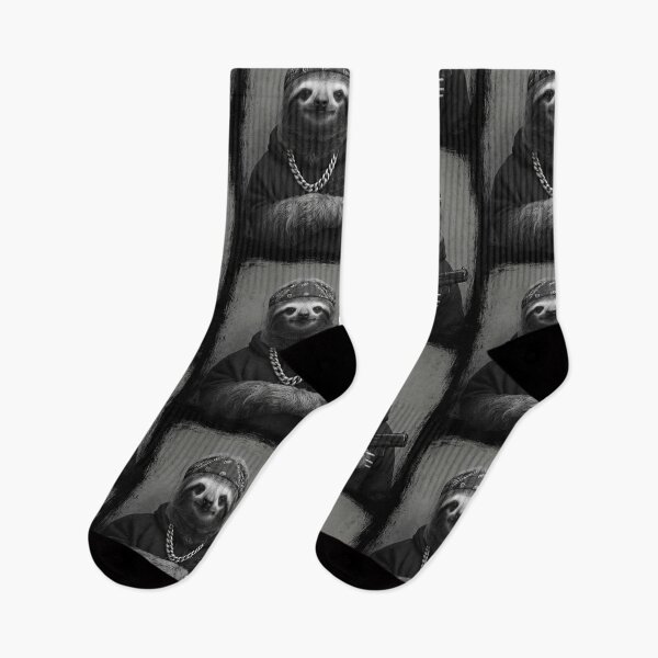 Item preview, Gangster Sloth Bandana Pistol Urban Style designed and sold by d247.