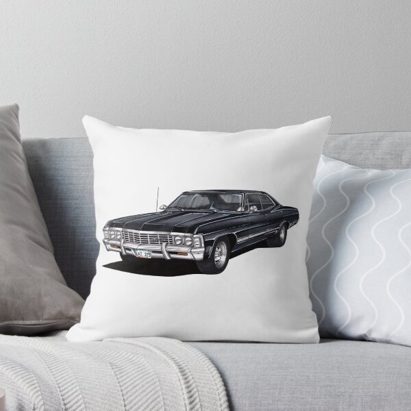 Item preview, Exclusive drawing legendary classic movie car black 1967 Chevy Impala Sport Sedan V8 Supernatural  designed and sold by Cars23.