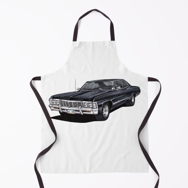 Item preview, Exclusive drawing legendary classic movie car black 1967 Chevy Impala Sport Sedan V8 Supernatural designed and sold by Cars23.
