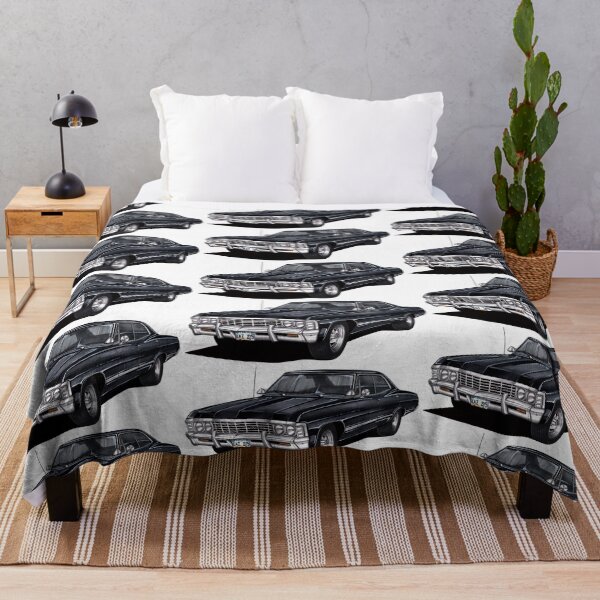 Item preview, Exclusive drawing legendary classic movie car black 1967 Chevy Impala Sport Sedan V8 Supernatural  designed and sold by Cars23.