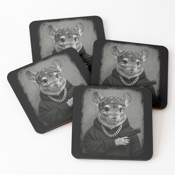 Item preview, Gangster Chinchilla Bandana Chain Hoodie Style designed and sold by d247.