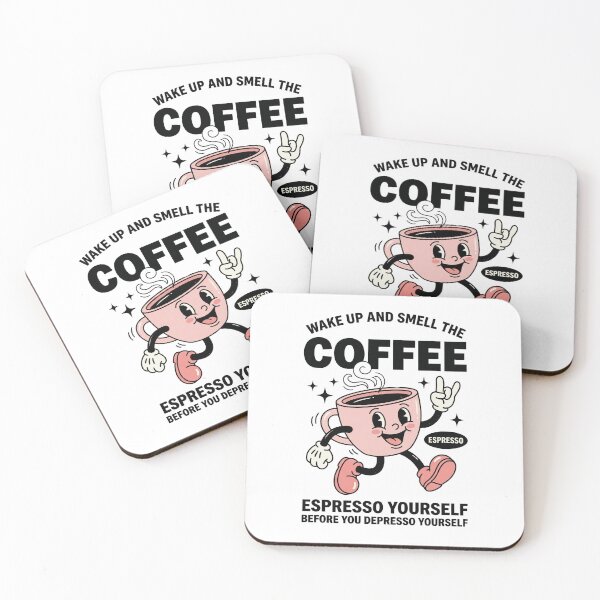 Item preview, Espresso Yourself Funny Retro Coffee Pun designed and sold by InfiniteOrbit.