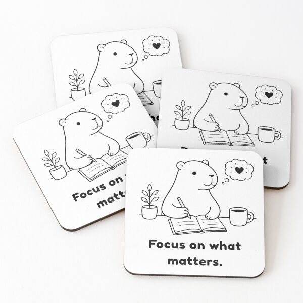 Item preview, Mindfulness Capibara – Simple Minimalist Design designed and sold by PAPIRO SIGLO XXI.