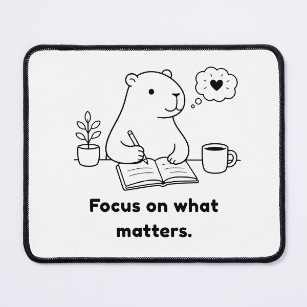 Item preview, Mindfulness Capibara – Simple Minimalist Design designed and sold by PAPIRO SIGLO XXI.