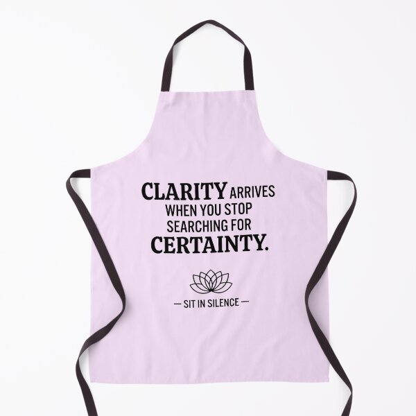 Item preview, Clarity Arrives When You Stop Searching Minimalist Quote Tee designed and sold by SitInSilence24.