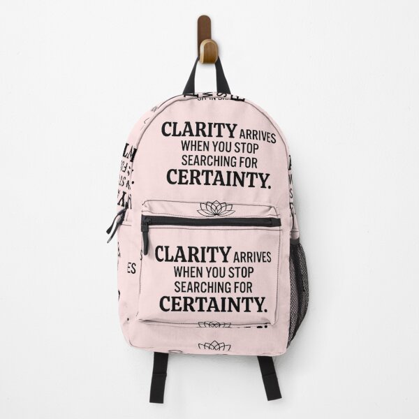 Item preview, Clarity Arrives When You Stop Searching Minimalist Quote Tee designed and sold by SitInSilence24.