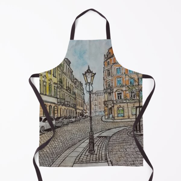 Item preview, Lutherplatz on Pulsnitzer Straße – Dresden Neustadt Ink & Watercolor designed and sold by UMA Urban Sketch.