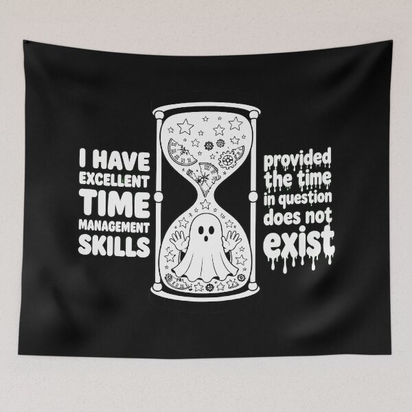 Item preview, Time Management Skills Imaginary Time Cute Creepy Kawaii  designed and sold by DarklyOK.
