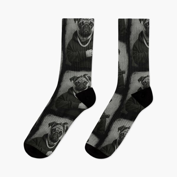 Item preview, Pug Dog Bandana Chain Hoodie Urban Style designed and sold by d247.
