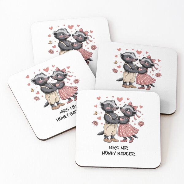 Item preview, Mr and Mrs Honey Badger designed and sold by Balsamine.
