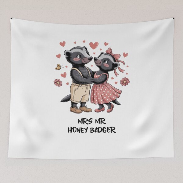 Item preview, Mr and Mrs Honey Badger designed and sold by Balsamine.
