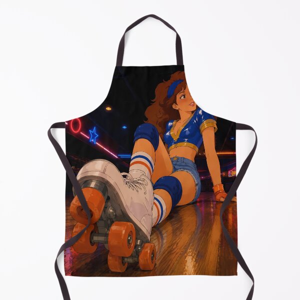 Item preview, Retro Roller Disco Girl – 80s Neon Skating Aesthetic Art designed and sold by Hollow Moon Studios..