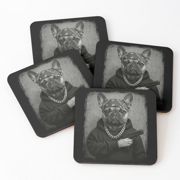 Item preview, Frenchie Dog Urban Style Bandana Chain Hoodie designed and sold by d247.