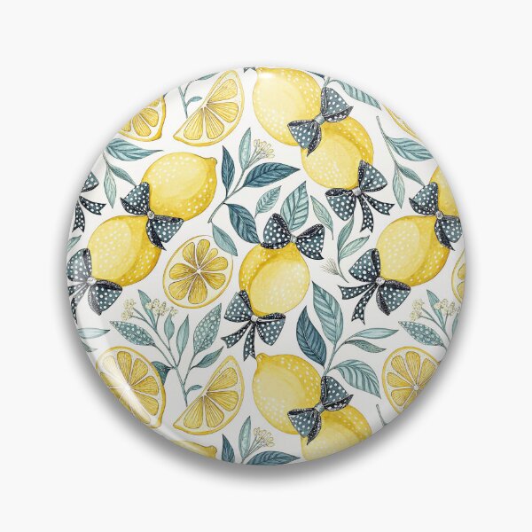 Item preview, Coquette Lemon Bow Botanical Pattern designed and sold by Petal & Pattern Co.