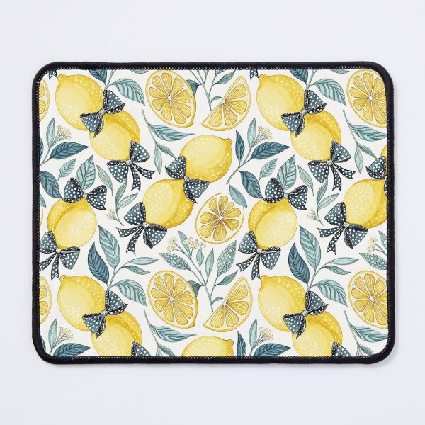 Item preview, Coquette Lemon Bow Botanical Pattern designed and sold by Storybook Botanica.
