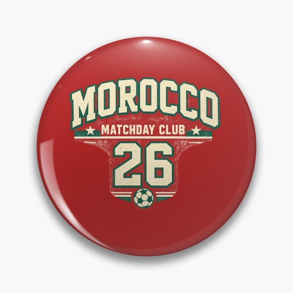 Item preview, Morocco Matchday Club Retro Football Supporter T-Shirt Design designed and sold by Timeless Design.