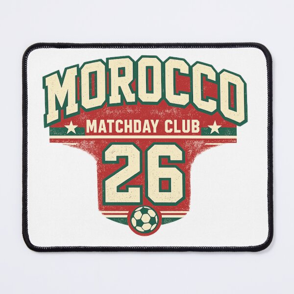 Item preview, Morocco Matchday Club Retro Football Supporter T-Shirt Design designed and sold by Timeless Design.
