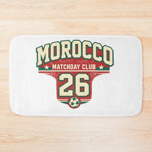Item preview, Morocco Matchday Club Retro Football Supporter T-Shirt Design designed and sold by Timeless Design.