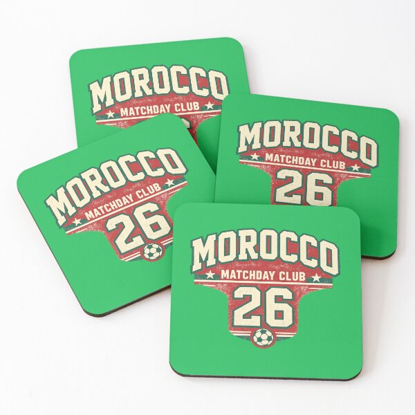Item preview, Morocco Matchday Club Retro Football Supporter T-Shirt Design designed and sold by Timeless Design.