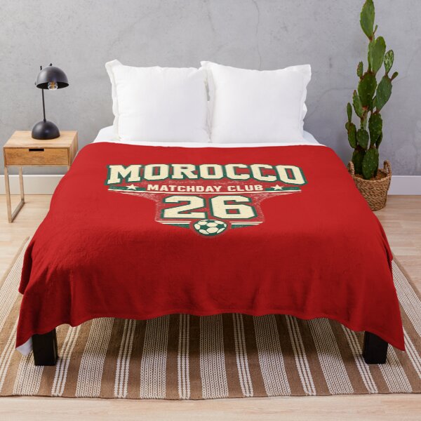 Item preview, Morocco Matchday Club Retro Football Supporter T-Shirt Design designed and sold by Timeless Design.