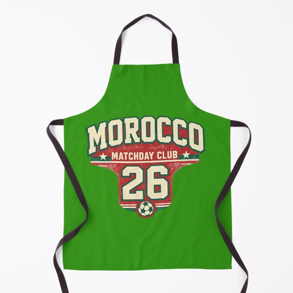 Item preview, Morocco Matchday Club Retro Football Supporter T-Shirt Design designed and sold by Timeless Design.