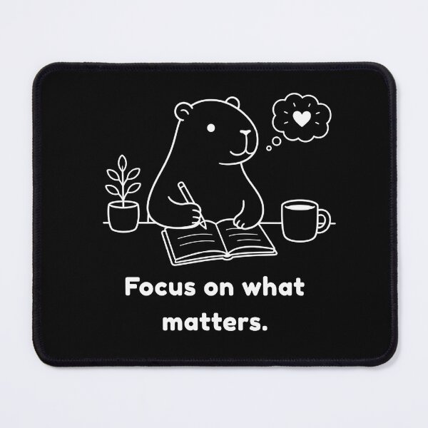 Item preview, Mindfulness Capibara – Simple Minimalist Design designed and sold by PAPIRO SIGLO XXI.