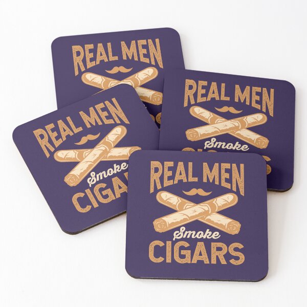 Item preview, Real Men Smoke Cigars Cigar Smoking Smoker designed and sold by jaygo.