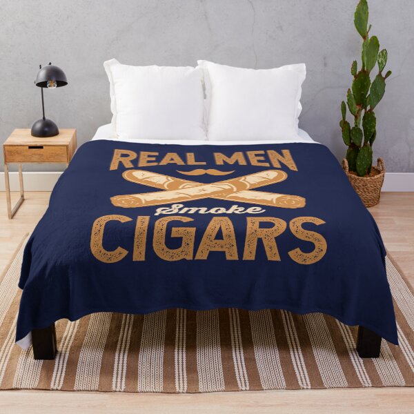 Item preview, Real Men Smoke Cigars Cigar Smoking Smoker designed and sold by jaygo.