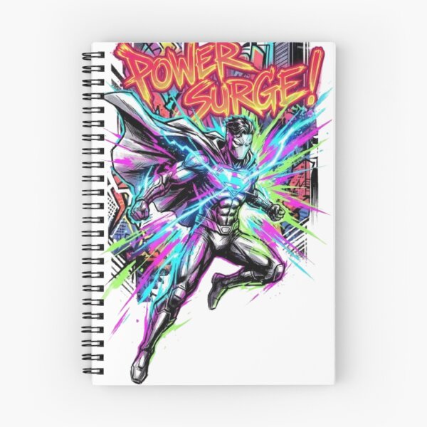 Item preview, Retro Comic Book Superhero Power Surge Graphic Art designed and sold by AlphaGacha.