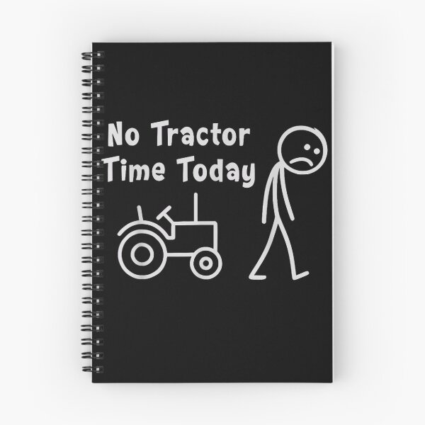 Item preview, No Tractor Time Today | Funny Sad Stick Figure Farmer Humor designed and sold by Alluka Brand.