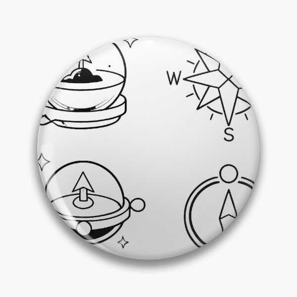 Item preview, Compasses and "Log Pose" designs, graphic elements (black and white ver) designed and sold by Moonshroomarts.