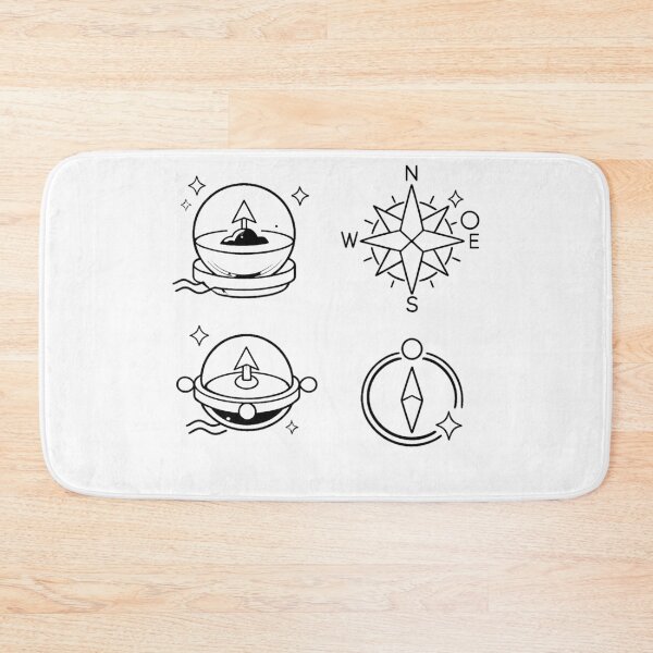 Item preview, Compasses and "Log Pose" designs, graphic elements (black and white ver) designed and sold by Moonshroomarts.