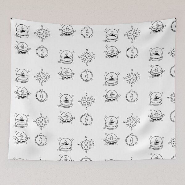 Item preview, Compasses and "Log Pose" designs, graphic elements (black and white ver) designed and sold by Moonshroomarts.