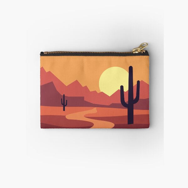 Item preview, Southwest Desert Sunset | Retro Cactus Landscape Design designed and sold by Hallowed Artistry.