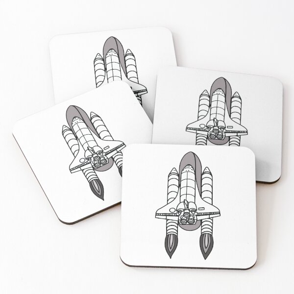 Item preview, Gothic Black and White Space Shuttle Inspired Sticker designed and sold by theworldofem.