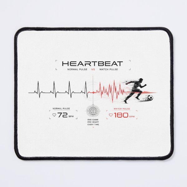 Item preview, Heartbeat 72 → 180 – Football Pulse Streetwear Design designed and sold by warlistop.