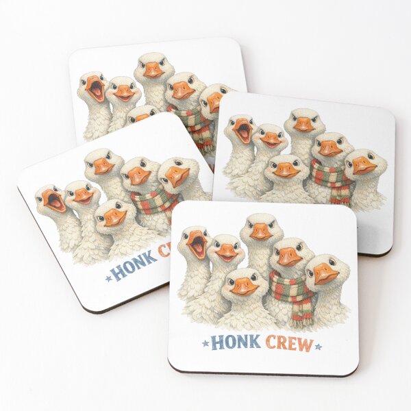 Item preview, Honk Crew | Funny Goose Gang | Vintage Goose Illustration | Humorous Farm Bird Design | Cottagecore Goose Squad Gift designed and sold by Fernhaven.