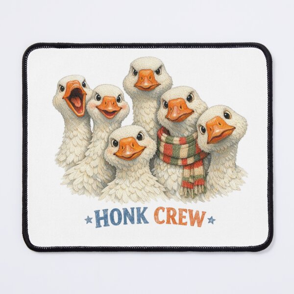 Item preview, Honk Crew | Funny Goose Gang | Vintage Goose Illustration | Humorous Farm Bird Design | Cottagecore Goose Squad Gift designed and sold by Fernhaven.