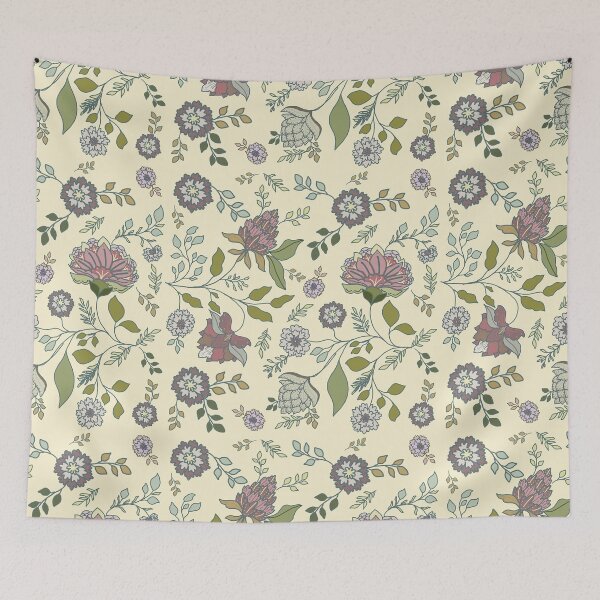 Item preview, Floral Chintz Style Pattern on Yellow designed and sold by jshuphotography.