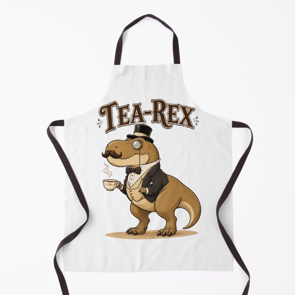 Item preview, Tea-Rex Funny Gentleman Dinosaur Comic Design designed and sold by Nano-Threads.