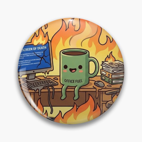 Item preview, Office Burn Out Vibes designed and sold by bolguzart.
