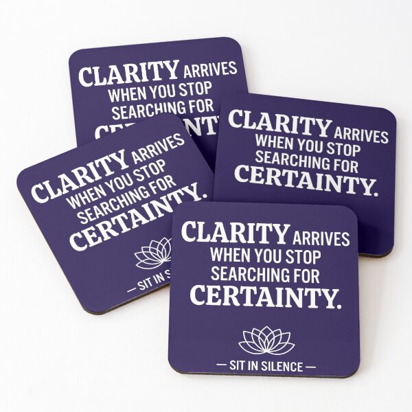 Item preview, Clarity Arrives When You Stop Searching—Soft Stillness.  designed and sold by SitInSilence24.