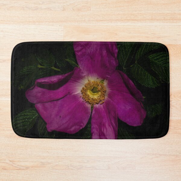 Item preview, Pink Wild Rose Against Dark Green Leaves designed and sold by LueNoir.