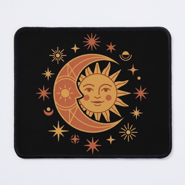 Item preview, Vintage Boho Celestial Sun and Moon Face designed and sold by TeNovaStudio.